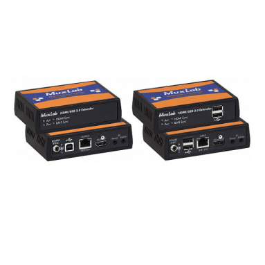 Удлинитель MuxLab проводной HDMI/USB2.0 EXTENDER KIT, HDBT, 4K60 500457 (комплект) 