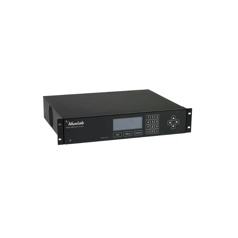 Матричный коммутатор HDMI 4X8 MATRIX SWITCH, 4HDMI+4HDBT Muxlab 500419-PoE-EU 