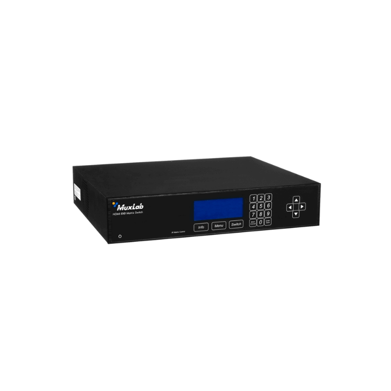 Матричный коммутатор HDMI 8X8 MATRIX SWITCH, HDBT Muxlab 500469-PoE-EU 