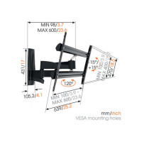 Крепления для дисплея Vogel's Professional WALL 3350 B (настенное 40-65 '') 